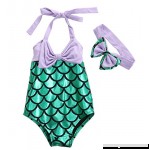 Magical Baby Little Girls One Piece Bowknot Mermaid Swimwear Bikini with Headband  B01DIZ7O4S